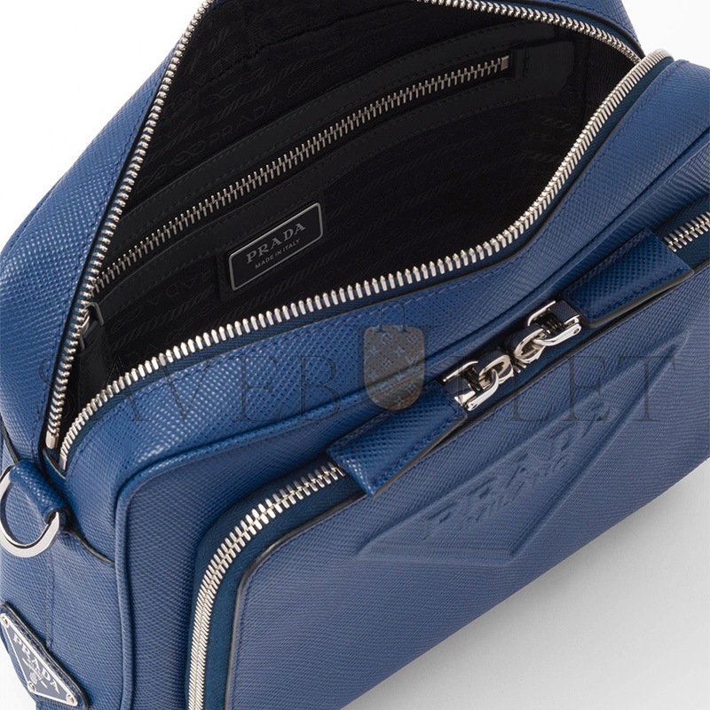 Pra*a saffiano leather shoulder bag 2vd046 (26*18*6.5cm)